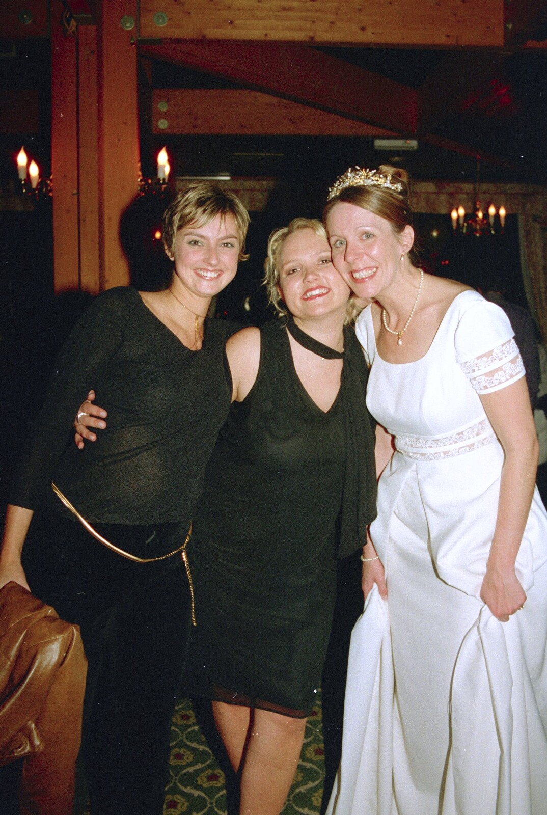 Wendy, Michelle and Paula from Paula's 3G Lab Wedding Reception, Huntingdon, Cambridgeshire - 4th September 2000