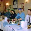 The top table, The BSCC Christmas Dinner, The Swan Inn, Brome, Suffolk - 8th December 2000