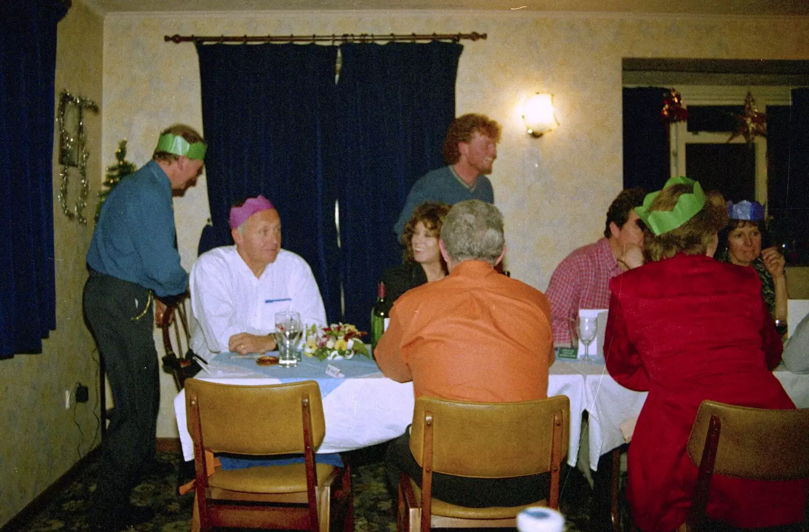 Wavy roams about, from The BSCC Christmas Dinner, The Swan Inn, Brome, Suffolk - 8th December 2000