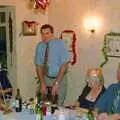 Alan does a speech, The BSCC Christmas Dinner, The Swan Inn, Brome, Suffolk - 8th December 2000