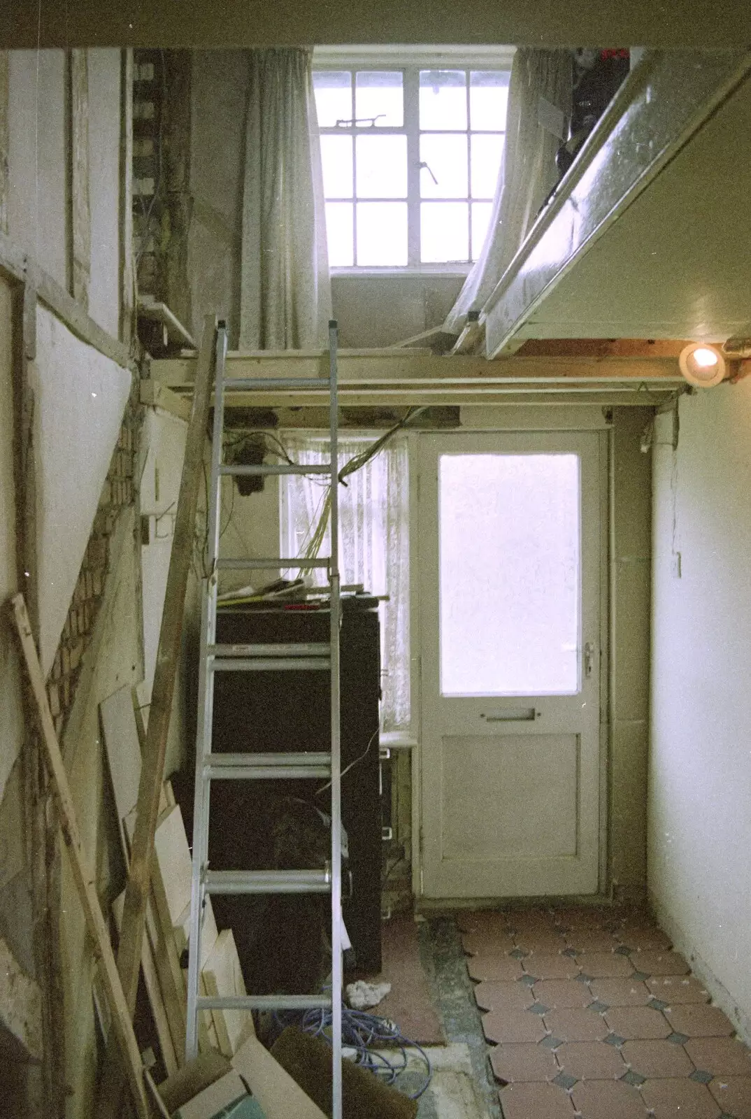 A view of upstairs, from 3G Lab, and Building a Staircase, Brome, Suffolk - 11th February 2001