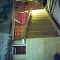 A view from the top of the new stairs, Building a Staircase, Brome, Suffolk - 11th February 2001