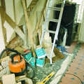 There's a ladder where the old stairs were, Building a Staircase, Brome, Suffolk - 11th February 2001