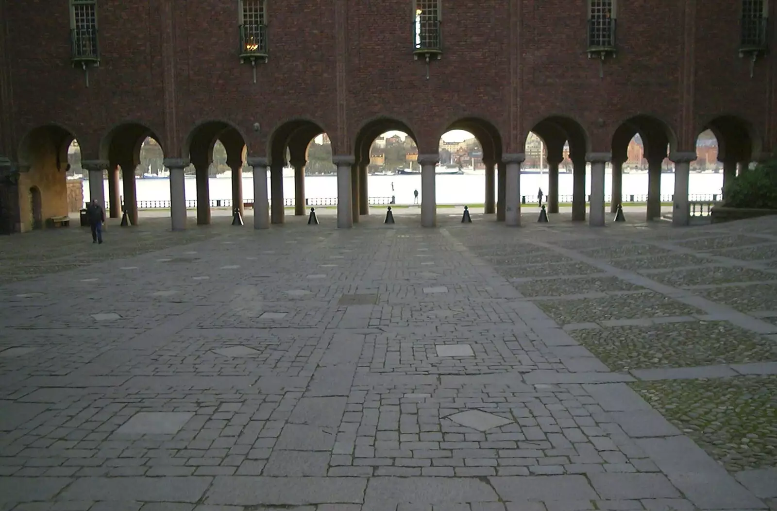 Cobbled piazza, from A 3G Lab Press Tour of Helsinki and Stockholm, Finland and Sweden - 12th March 2001