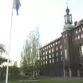 Stadshuset and a hanging flag, A 3G Lab Press Tour of Helsinki and Stockholm, Finland and Sweden - 12th March 2001