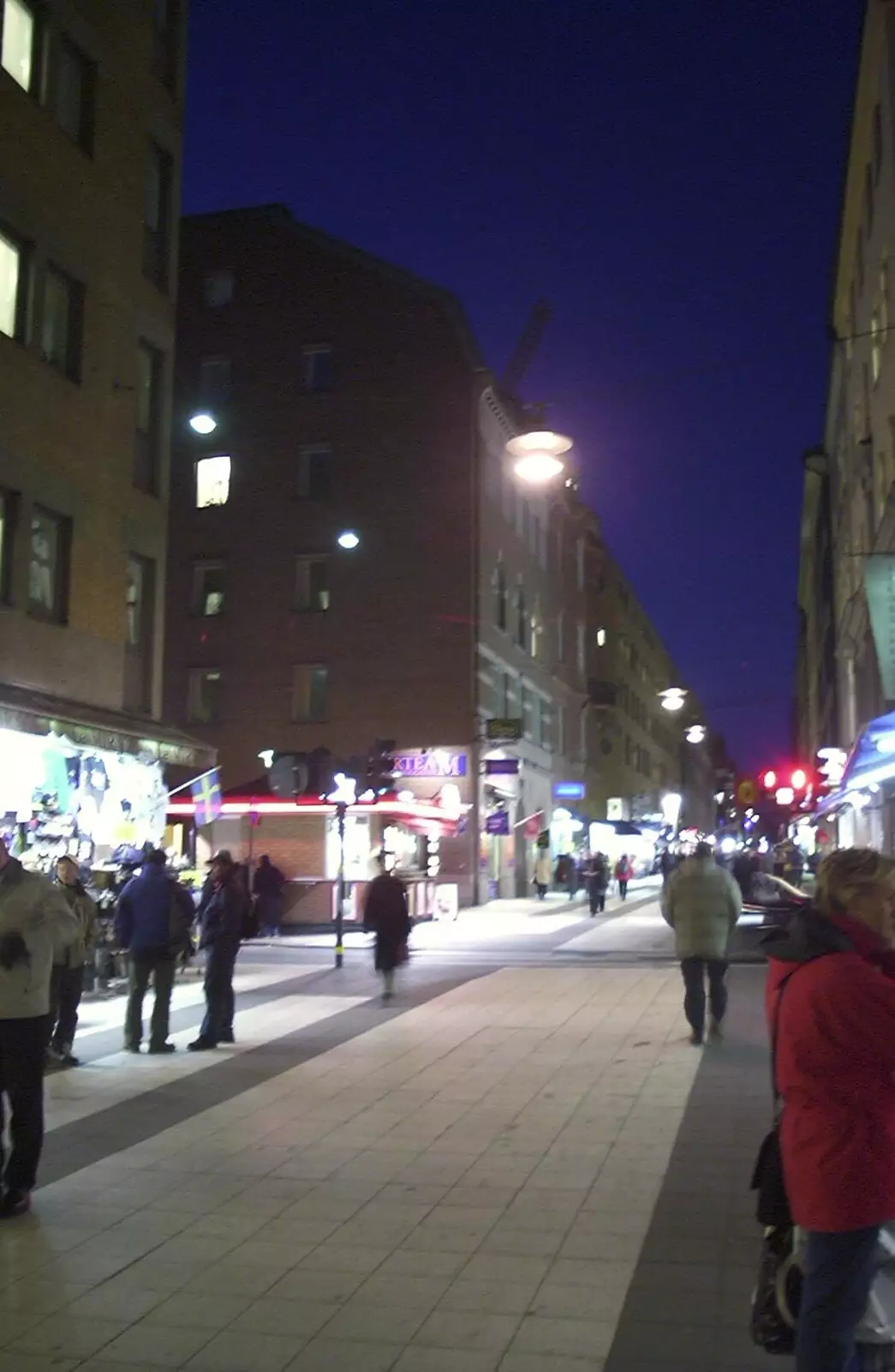 The main street through Stockholm city centre, from A 3G Lab Press Tour of Helsinki and Stockholm, Finland and Sweden - 12th March 2001