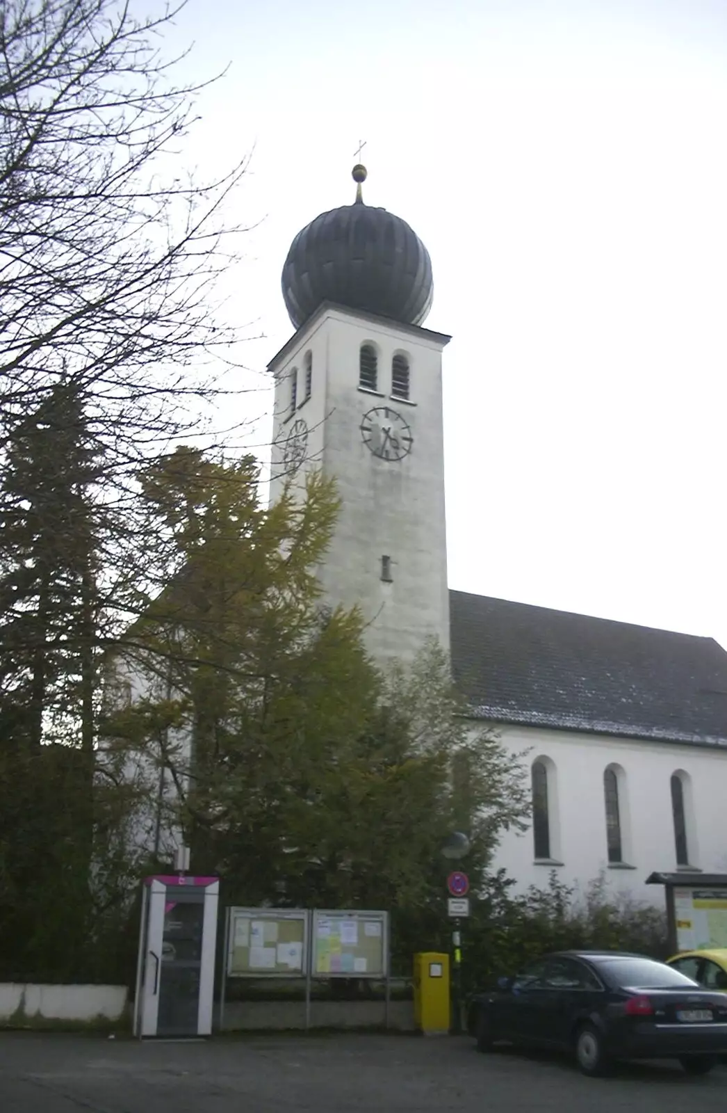 A funky-looking church, from The 3G Lab Press Tour: Munich, Germany - 14th March 2001