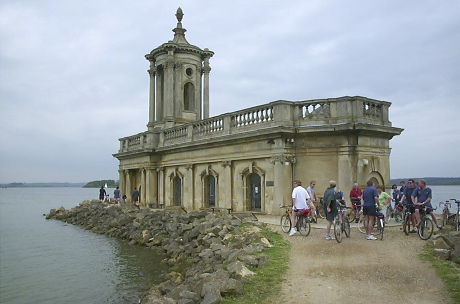 Normanton church from The BSCC Annual Bike Ride, Marquess of Exeter, Oakham, Rutland - 12th May 2001