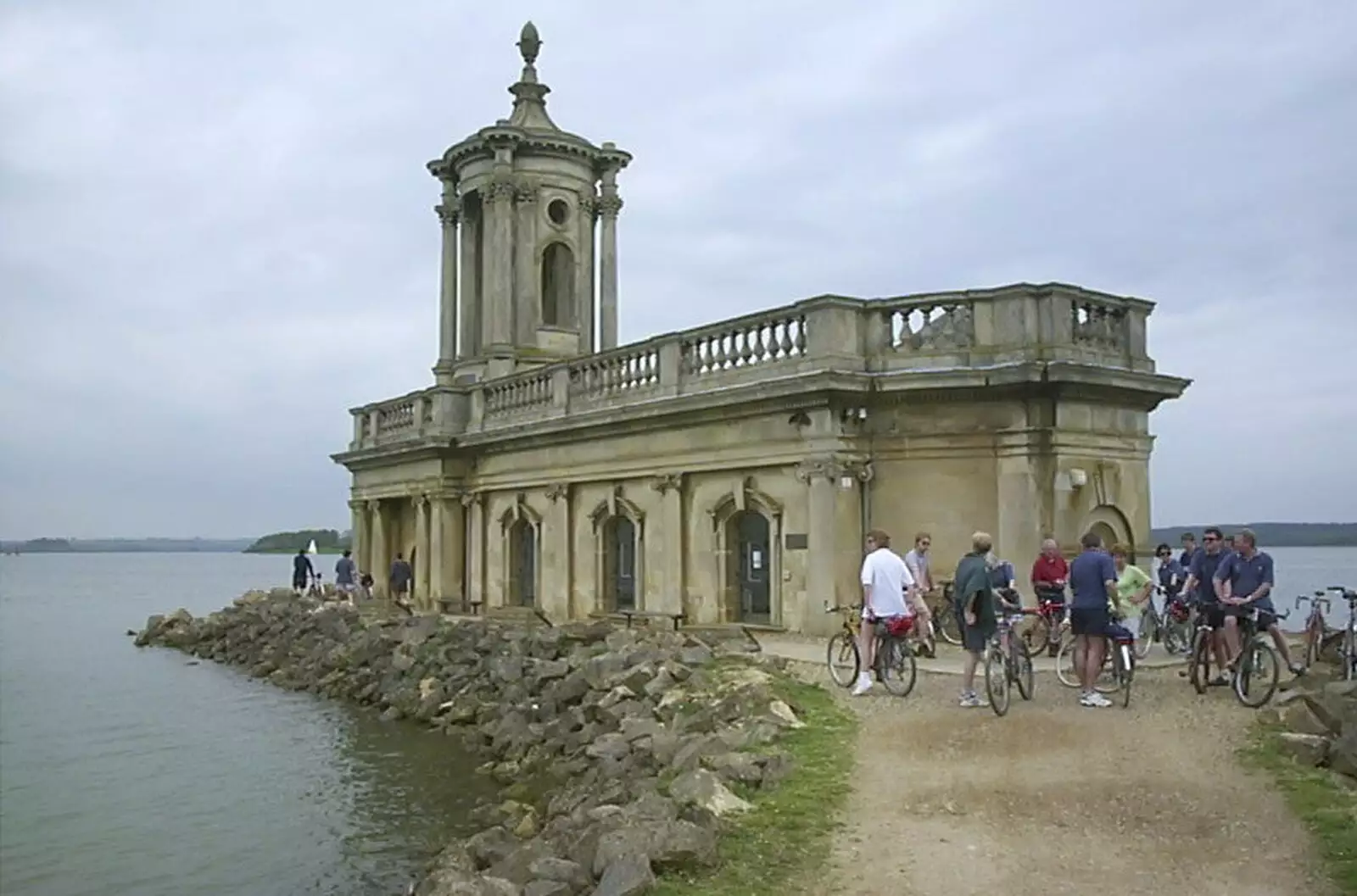 Normanton church, from The BSCC Annual Bike Ride, Marquess of Exeter, Oakham, Rutland - 12th May 2001