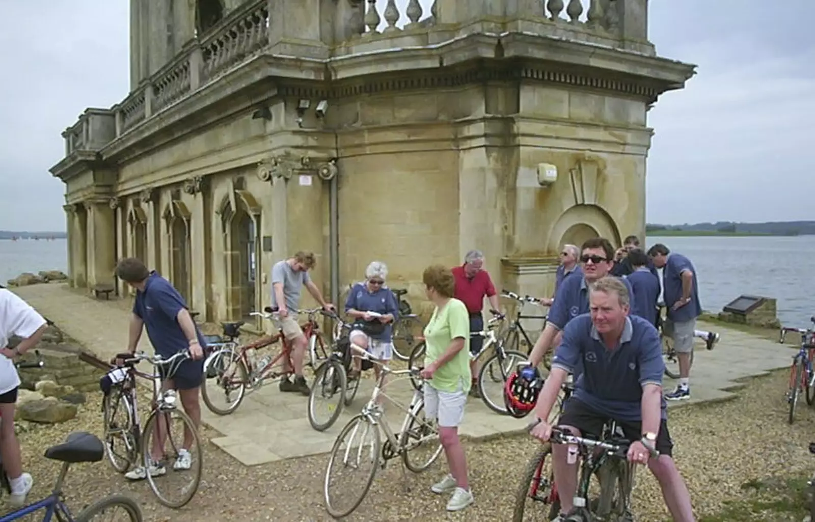 Lots of bikes milling around, from The BSCC Annual Bike Ride, Marquess of Exeter, Oakham, Rutland - 12th May 2001