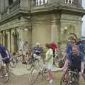 Lots of bikes milling around, The BSCC Annual Bike Ride, Marquess of Exeter, Oakham, Rutland - 12th May 2001