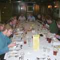 The BSCC Annual Bike Ride, Marquess of Exeter, Oakham, Rutland - 12th May 2001, Time for dinner