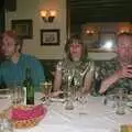 Marc, Suey and DH, The BSCC Annual Bike Ride, Marquess of Exeter, Oakham, Rutland - 12th May 2001