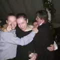 Lads in the marquee, Genaya's Wedding Reception, near Badwell Ash, Suffolk - 20th May 2001