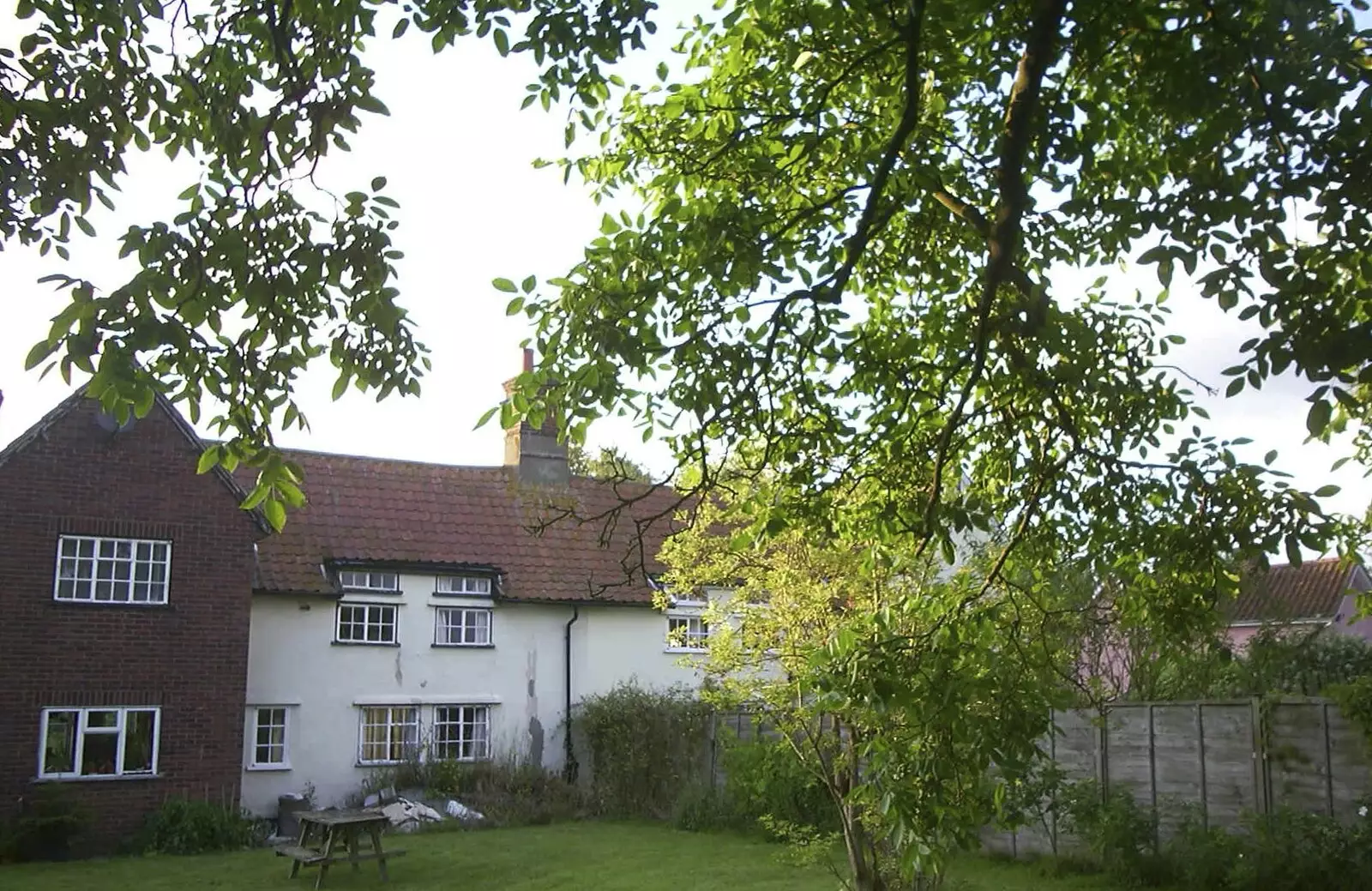 The back of the house, from A BSCC Barbeque and Bill's 3G Lab Party, Papworth Everard, Cambridgeshire - 1st June 2001