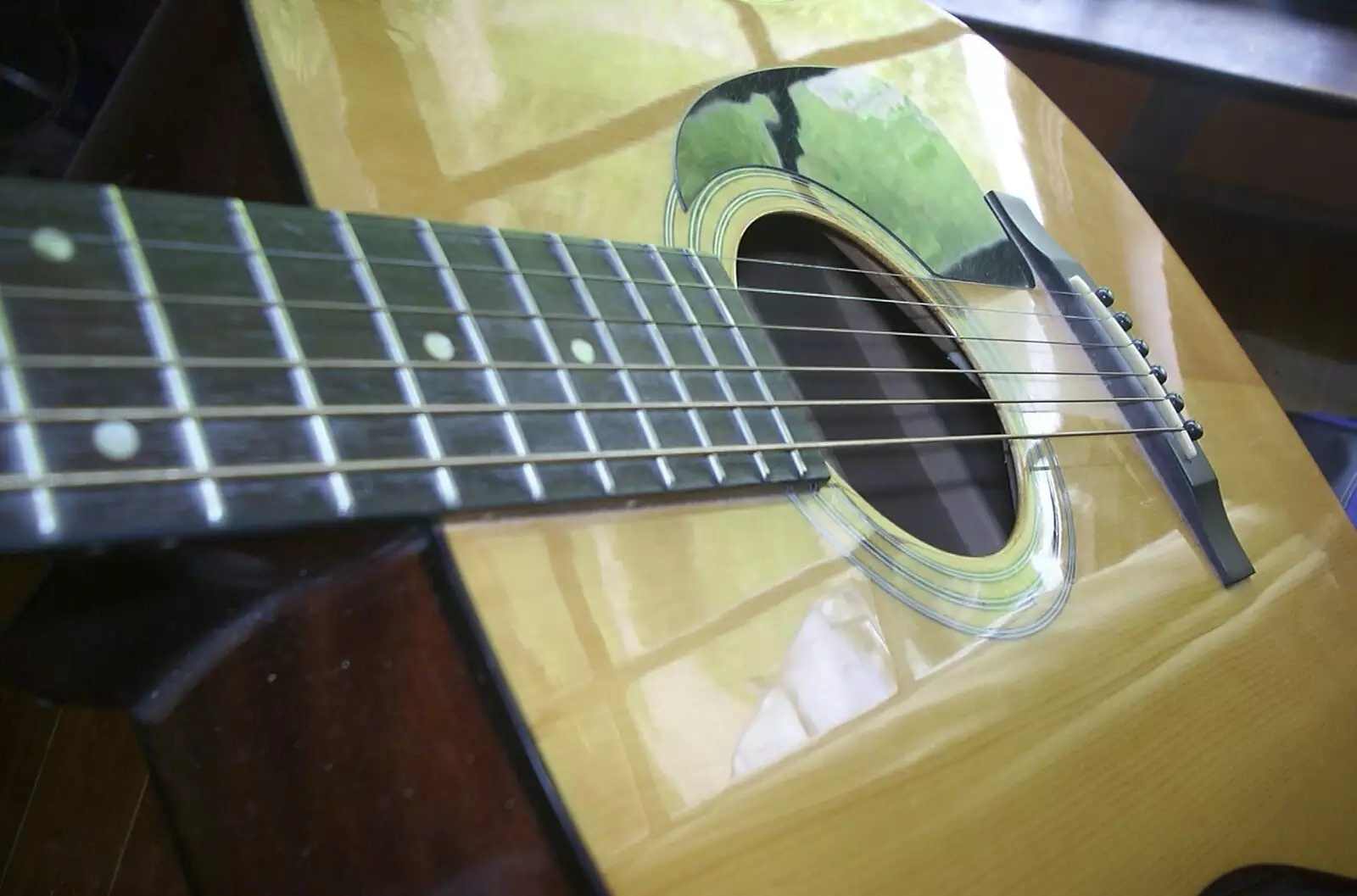 A view of a guitar, from June Randomness, Brome, Suffolk - 15th June 2001