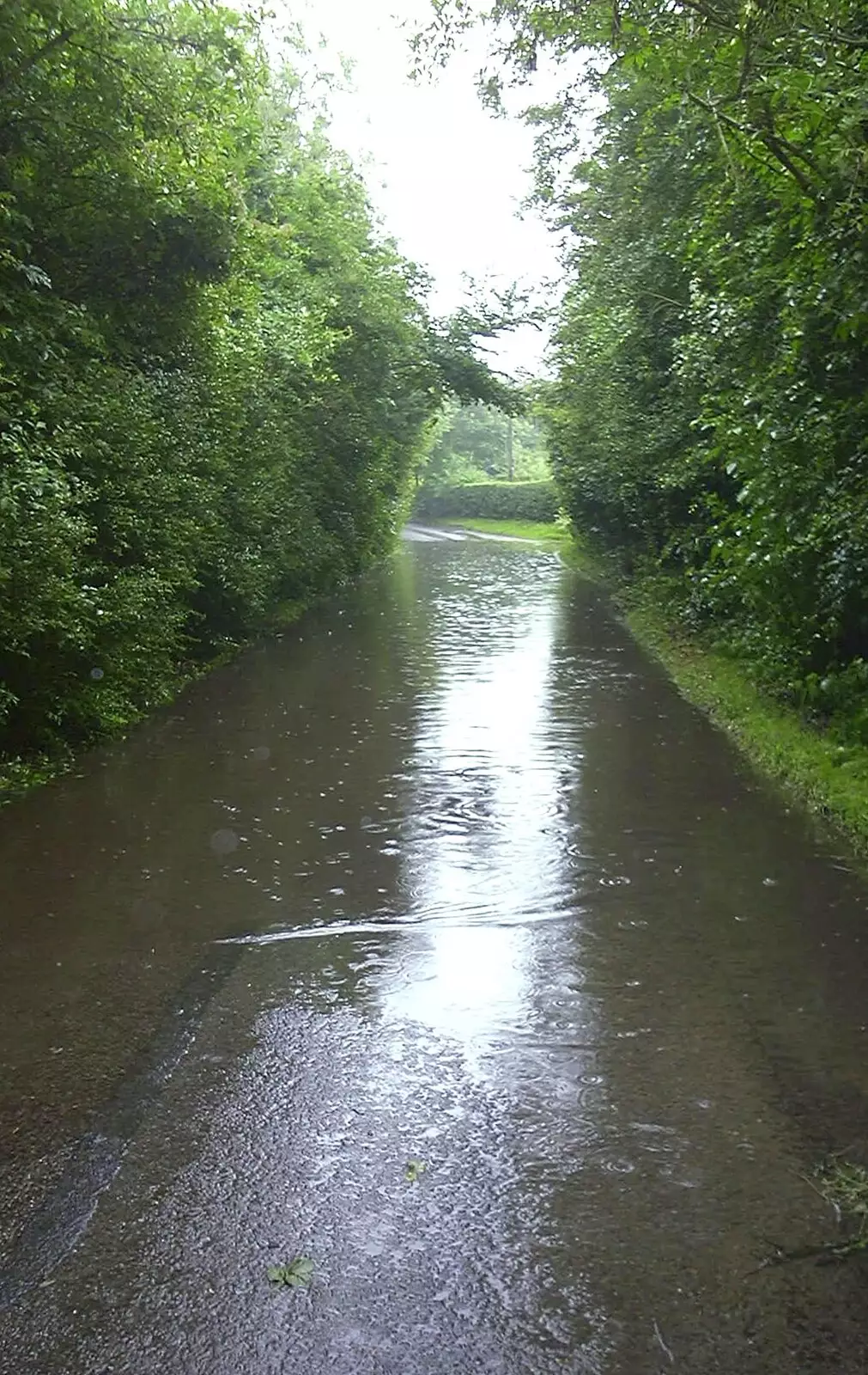 Rectory Road is a bit flooded, from June Randomness, Brome, Suffolk - 15th June 2001