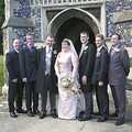The wedding men, Phil and Lisa's Wedding, Woolverston Hall, Ipswich, Suffolk - 1st July 2001