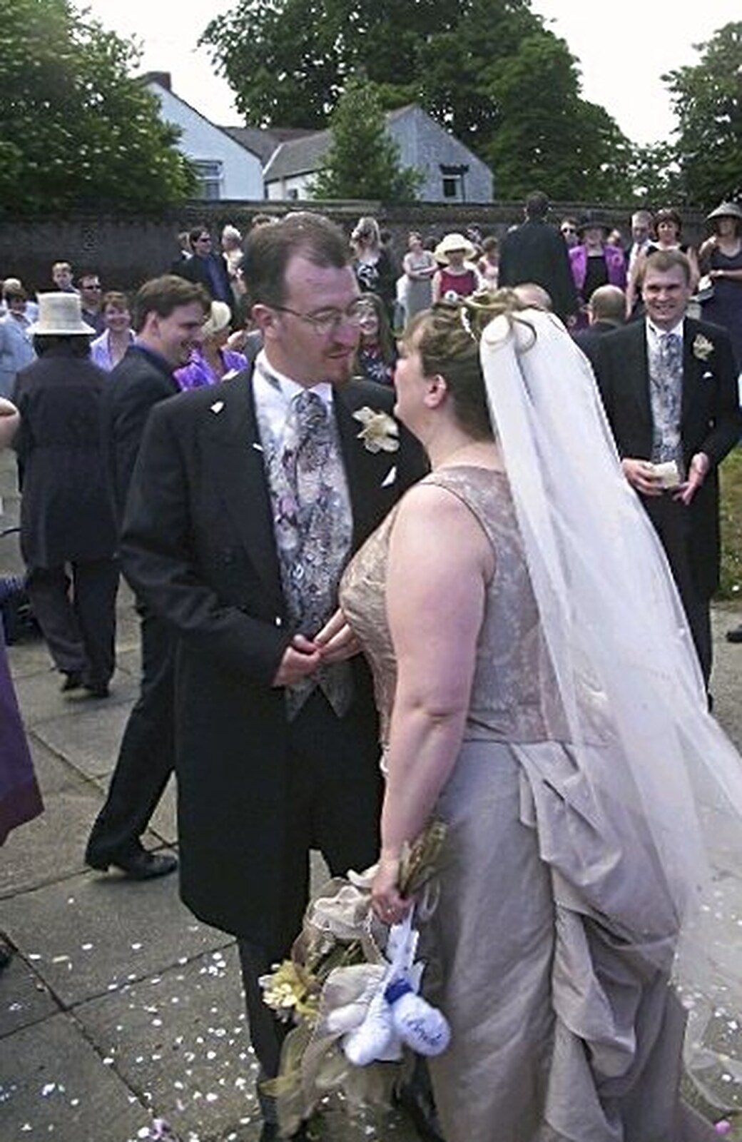 Phil and Lisa from Phil and Lisa's Wedding, Woolverston Hall, Ipswich, Suffolk - 1st July 2001