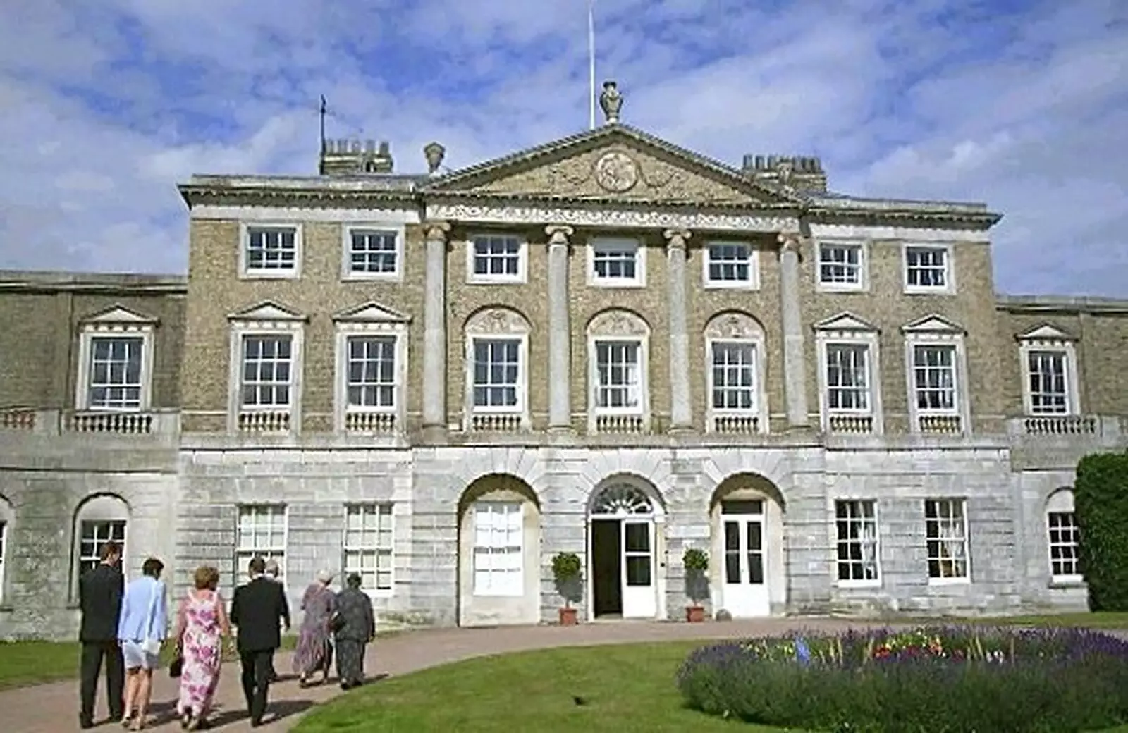 The front of Wolverstone Hall, from Phil and Lisa's Wedding, Woolverston Hall, Ipswich, Suffolk - 1st July 2001