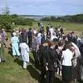 Out in the garden, on the Orwell, Phil and Lisa's Wedding, Woolverston Hall, Ipswich, Suffolk - 1st July 2001