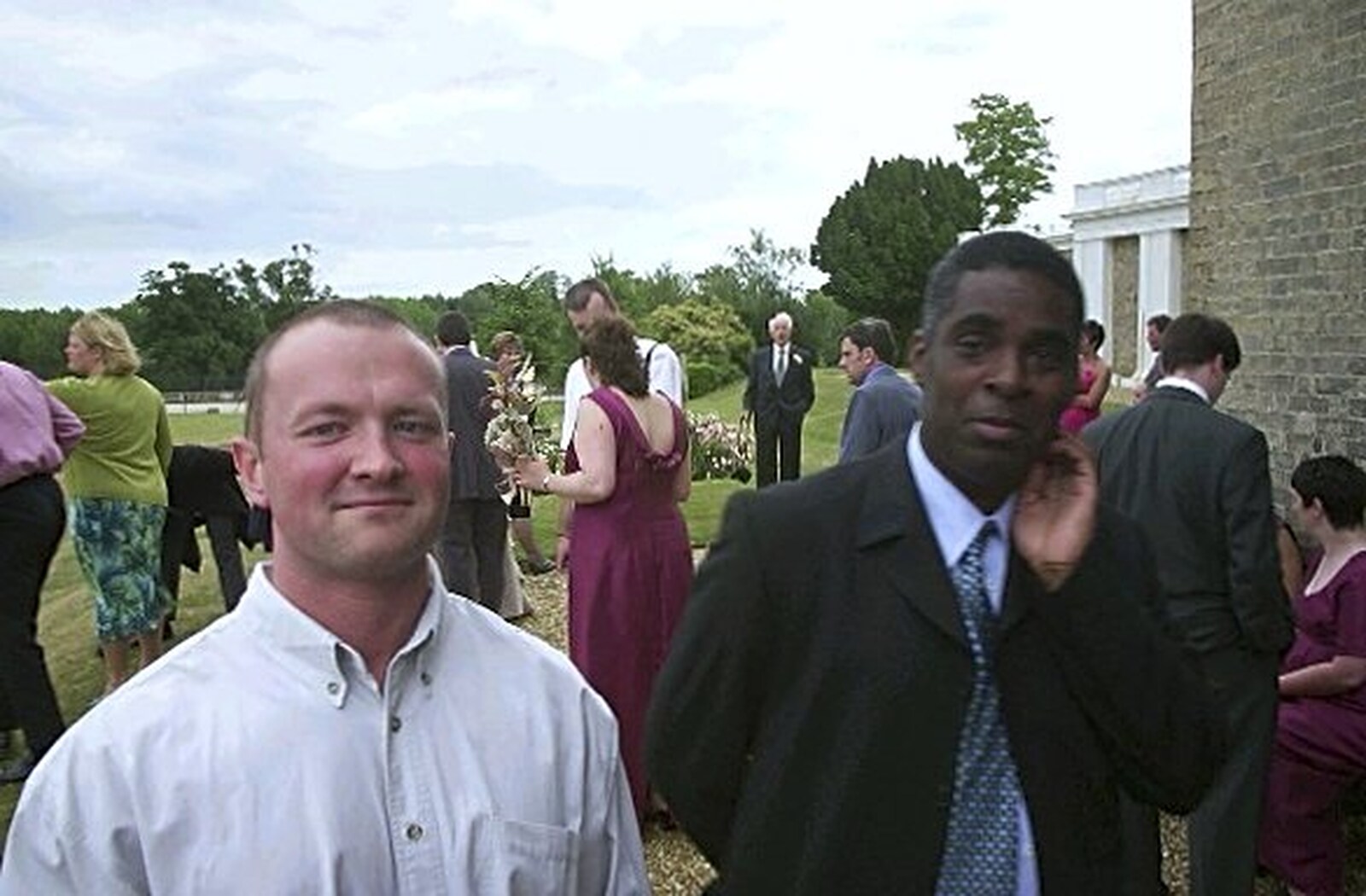 Foxy and Carl from Phil and Lisa's Wedding, Woolverston Hall, Ipswich, Suffolk - 1st July 2001