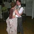 The married couple do the first dance, Phil and Lisa's Wedding, Woolverston Hall, Ipswich, Suffolk - 1st July 2001