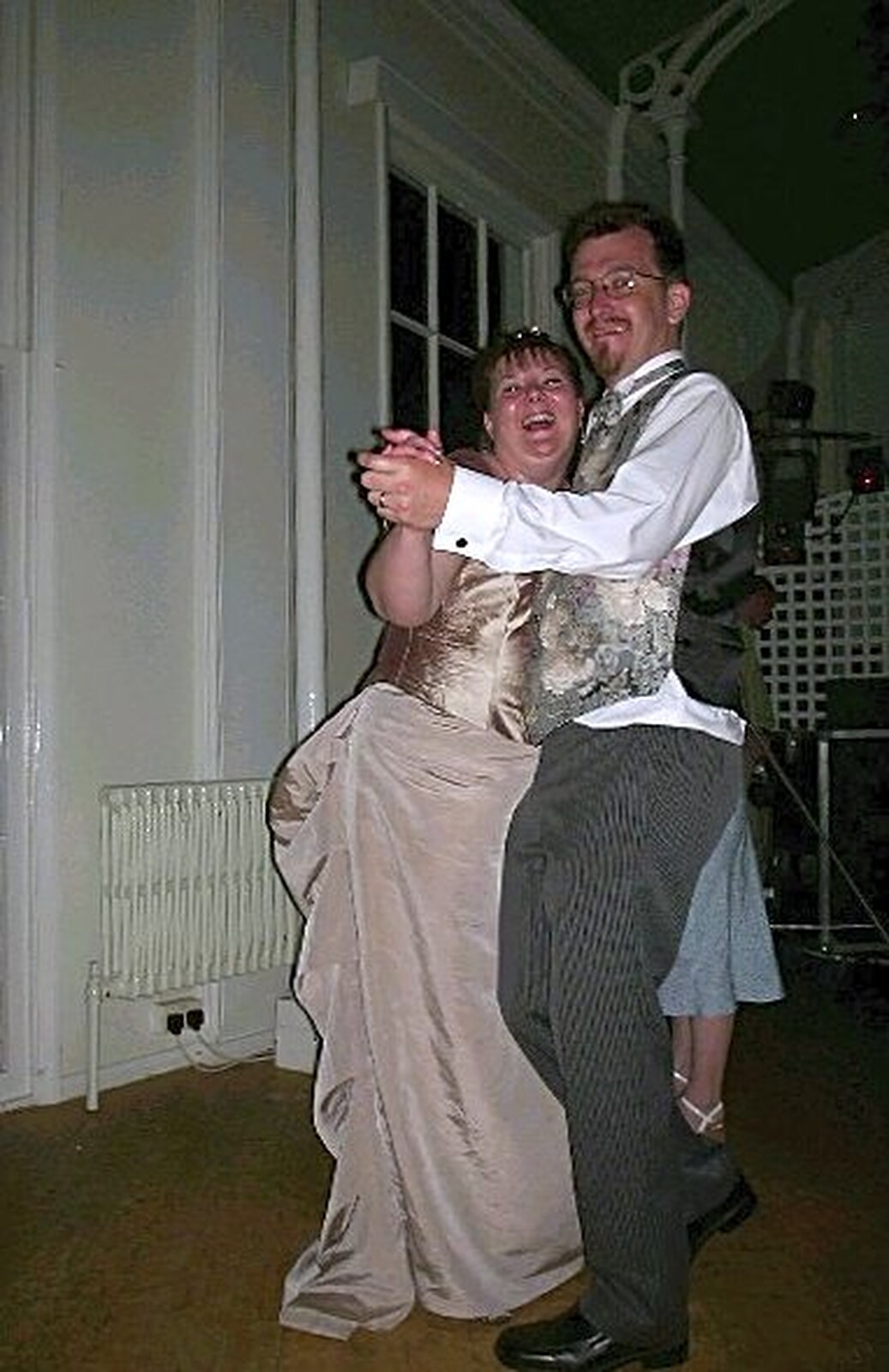 More dancing action from Phil and Lisa's Wedding, Woolverston Hall, Ipswich, Suffolk - 1st July 2001