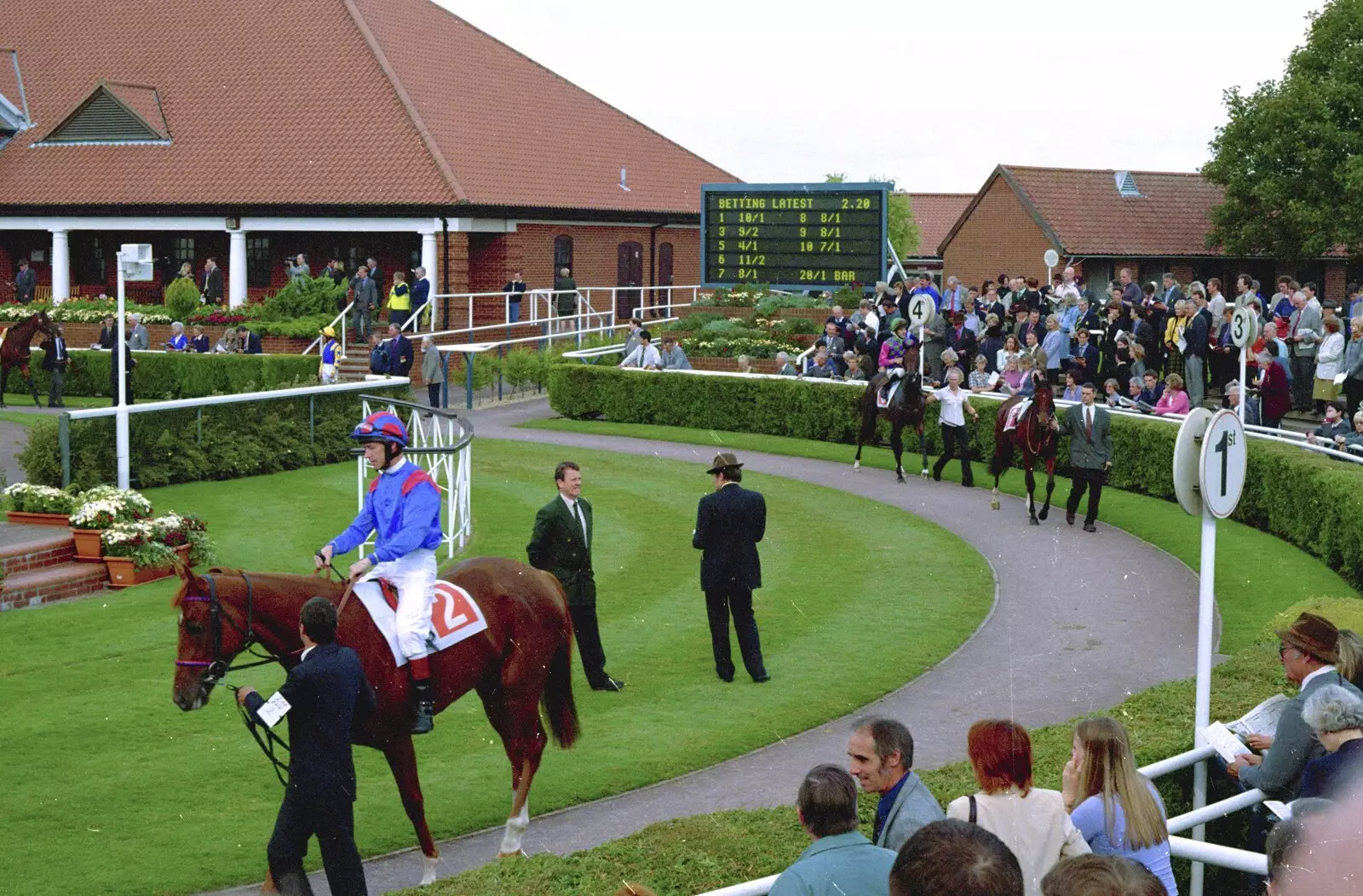 The paddock at Newmarket, from 3G Lab Goes to the Races, Newmarket, Suffolk - 15th July 2001