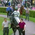 Horses are paraded around the show ring, 3G Lab Goes to the Races, Newmarket, Suffolk - 15th July 2001