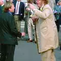 John McCrirrick in action, 3G Lab Goes to the Races, Newmarket, Suffolk - 15th July 2001