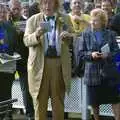 John McCrirrick reads to camera, 3G Lab Goes to the Races, Newmarket, Suffolk - 15th July 2001