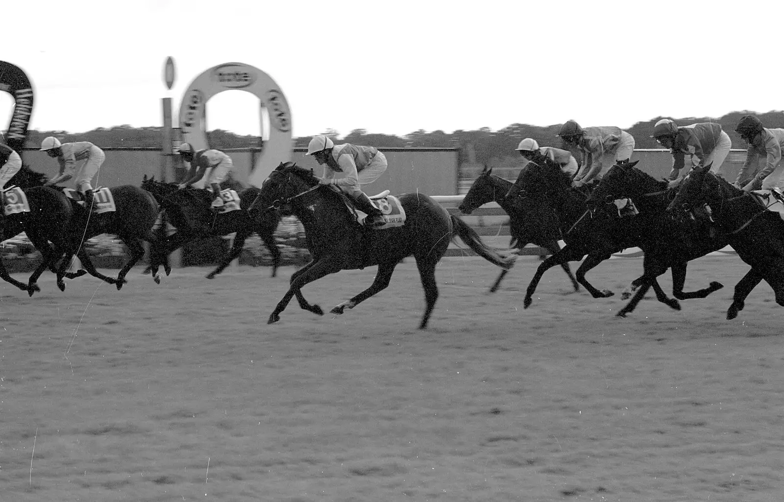 On the finishing line, from 3G Lab Goes to the Races, Newmarket, Suffolk - 15th July 2001