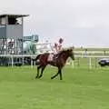 Horse 26 trots past the starter's box, 3G Lab Goes to the Races, Newmarket, Suffolk - 15th July 2001