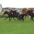 Horses cross the finish line, 3G Lab Goes to the Races, Newmarket, Suffolk - 15th July 2001