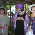 Caroline, Sis and Judith at the hotel, Elisa and Luigi's Wedding, Carouge, Geneva, Switzerland - 20th July 2001