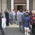 Milling around outside the Eglise Sainte-Croix, Elisa and Luigi's Wedding, Carouge, Geneva, Switzerland - 20th July 2001