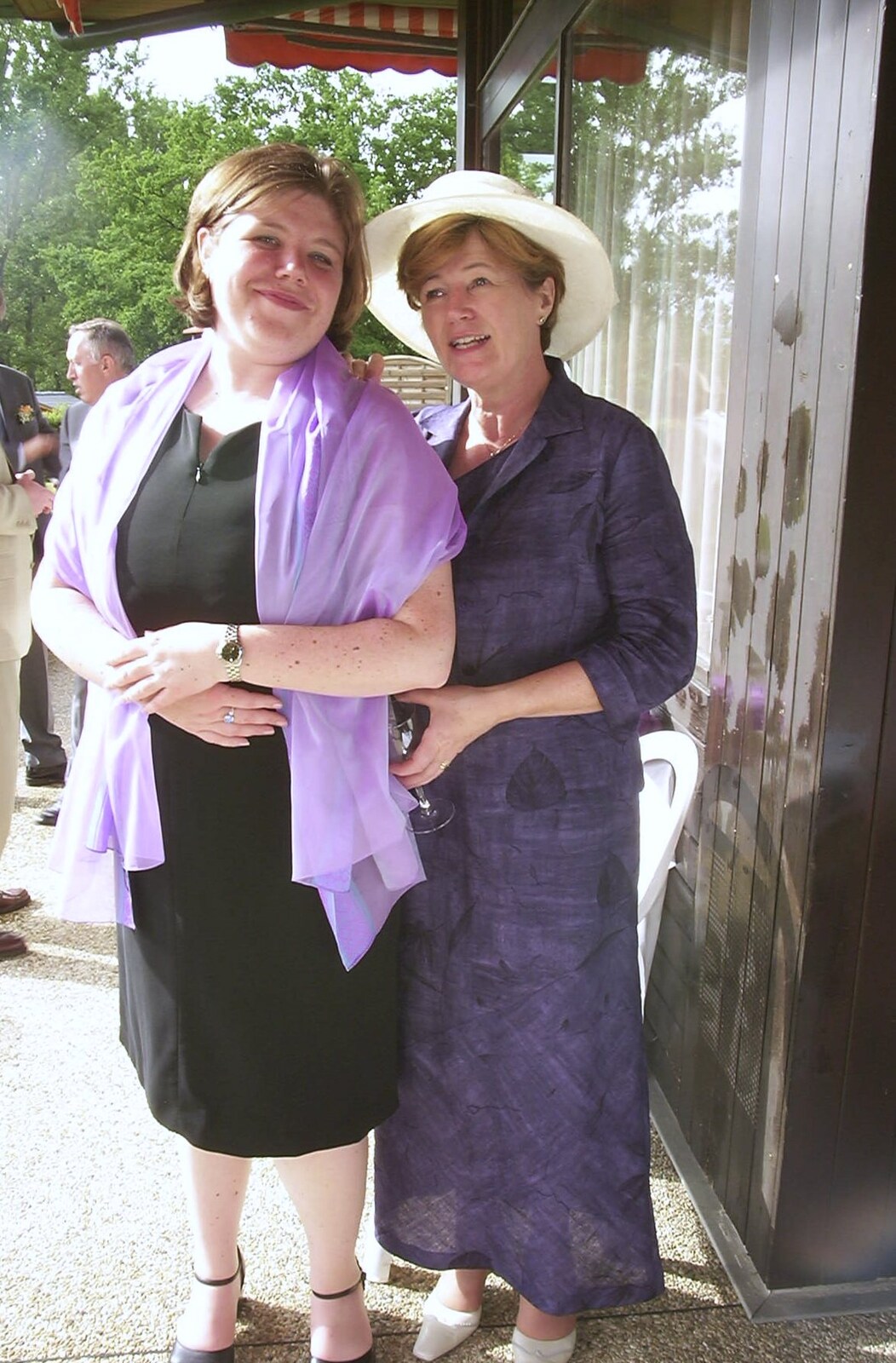 Sis and Judith from Elisa and Luigi's Wedding, Carouge, Geneva, Switzerland - 20th July 2001