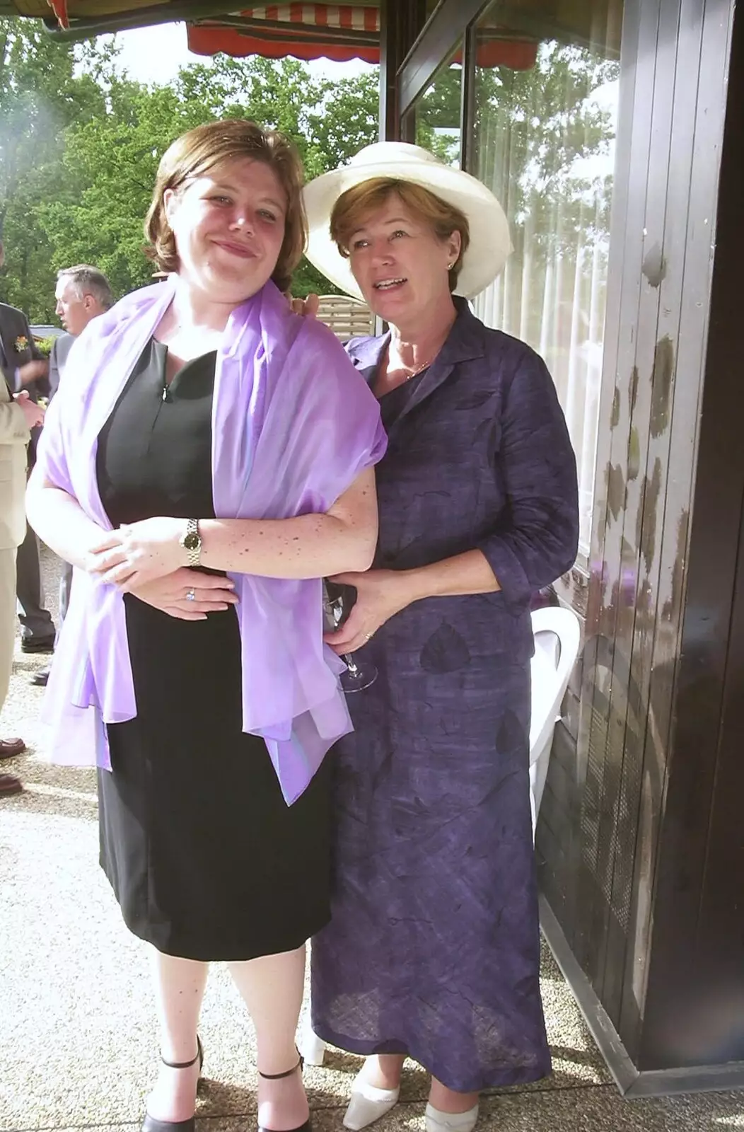 Sis and Judith, from Elisa and Luigi's Wedding, Carouge, Geneva, Switzerland - 20th July 2001