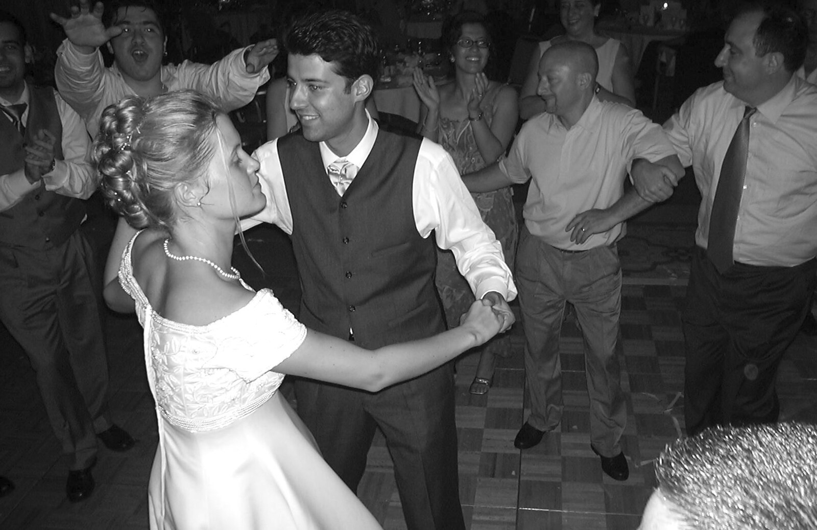 Some wedding dancing from Elisa and Luigi's Wedding, Carouge, Geneva, Switzerland - 20th July 2001