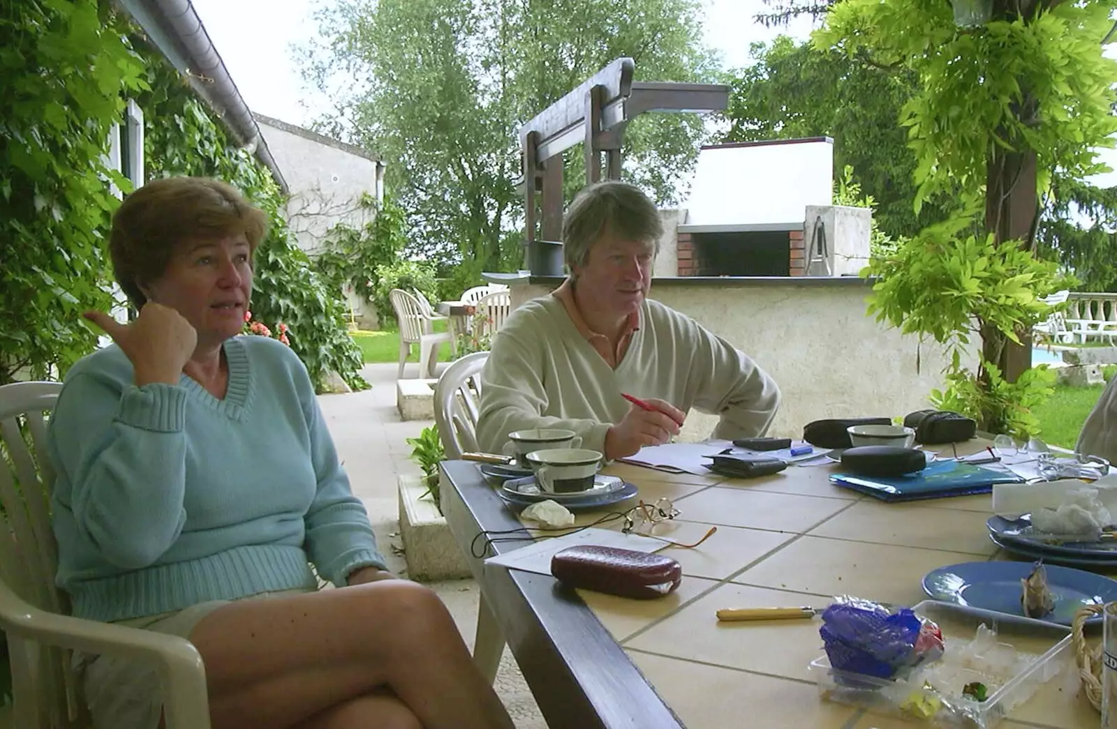 Judith and Neil, from A Short Holiday in Chivres, Burgundy, France - 21st July 2001