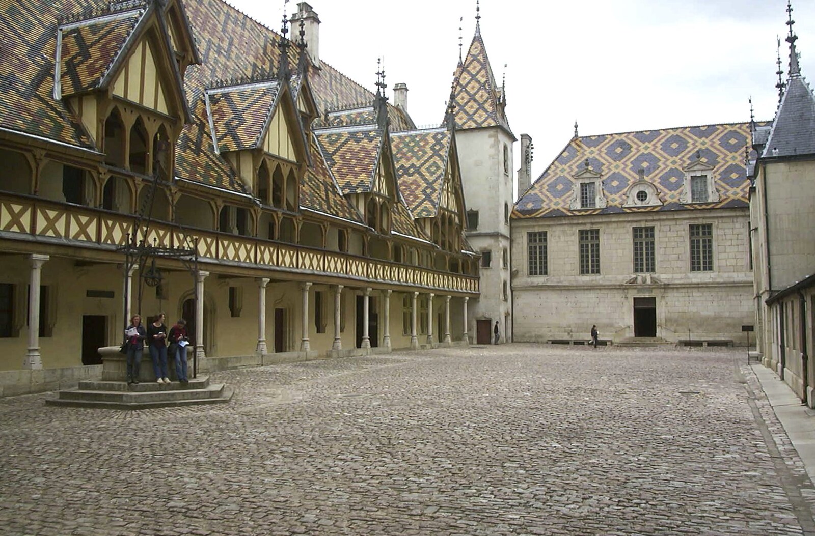 The cobbles of the Hospices de Beaune from A Short Holiday in Chivres, Burgundy, France - 21st July 2001
