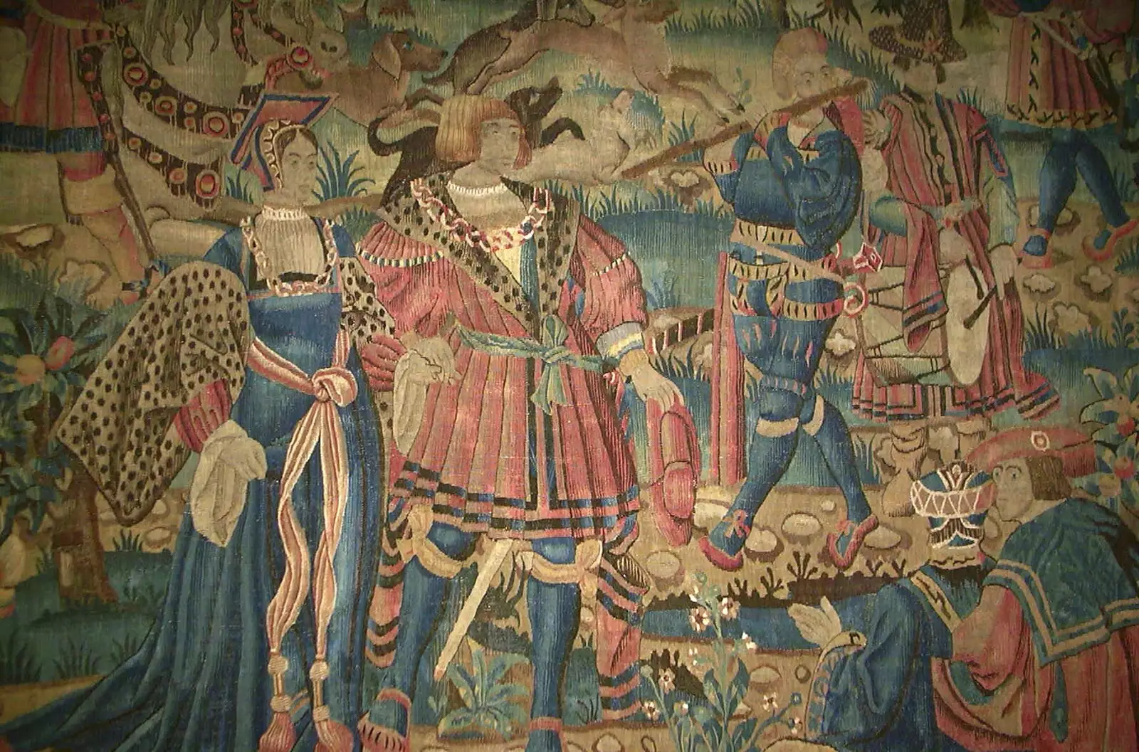 An old tapestry, from A Short Holiday in Chivres, Burgundy, France - 21st July 2001