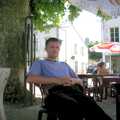 Nosher sits back, A Short Holiday in Chivres, Burgundy, France - 21st July 2001