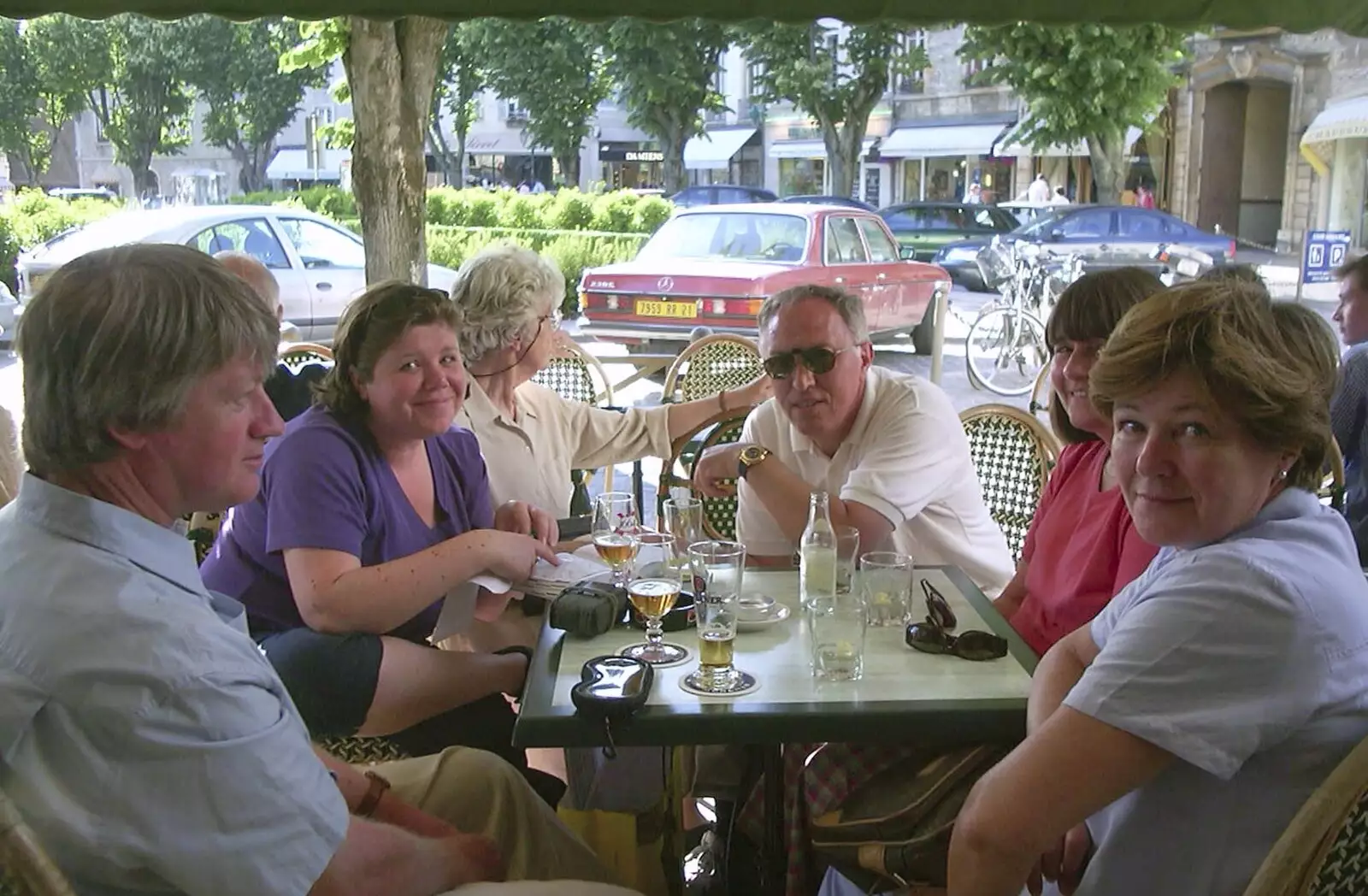 Drinks at a bar somewhere, from A Short Holiday in Chivres, Burgundy, France - 21st July 2001