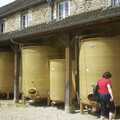 Sis roams around by old fermentation tanks, A Short Holiday in Chivres, Burgundy, France - 21st July 2001