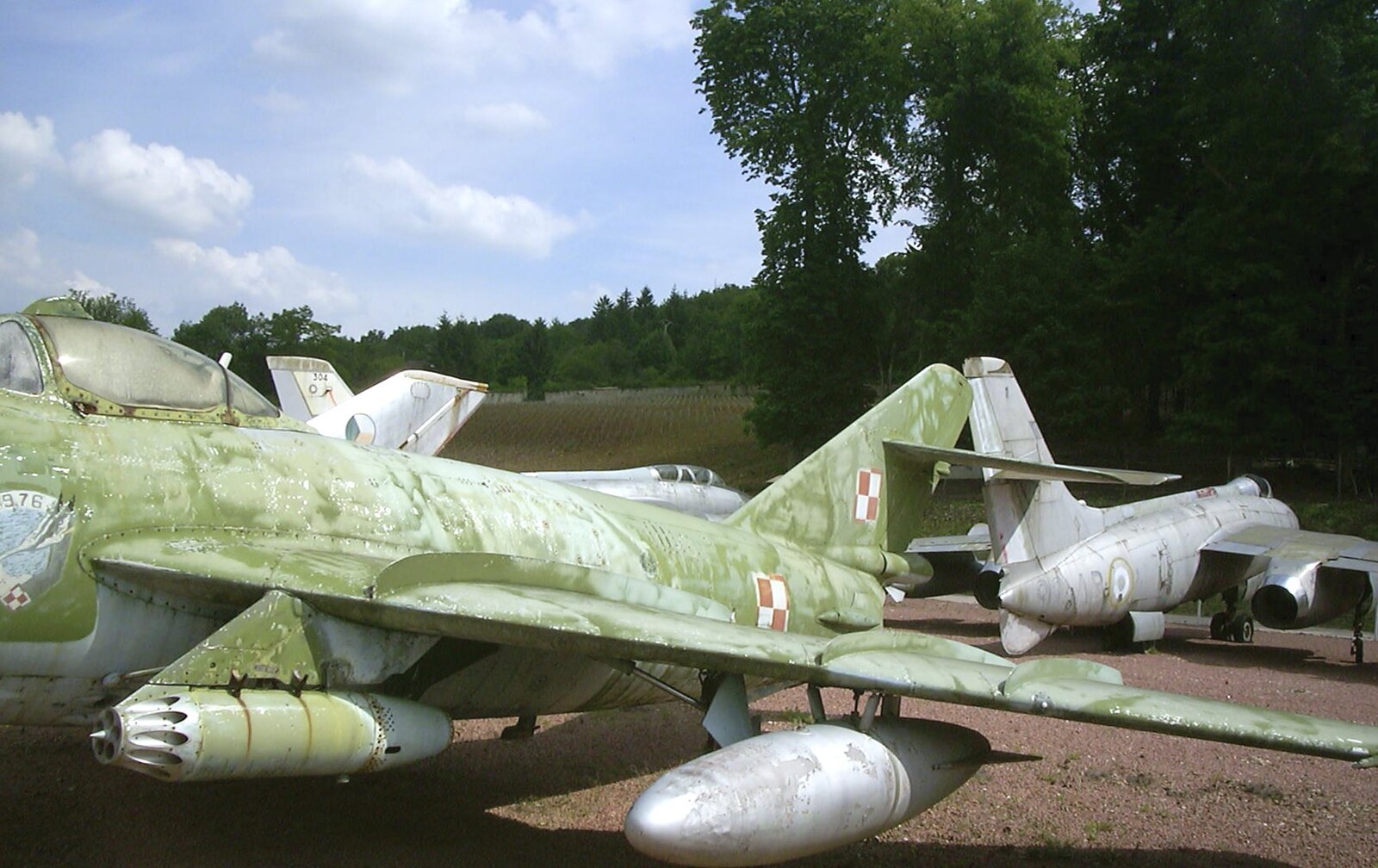 There's a whole collection of wrecked aircraft from A Short Holiday in Chivres, Burgundy, France - 21st July 2001