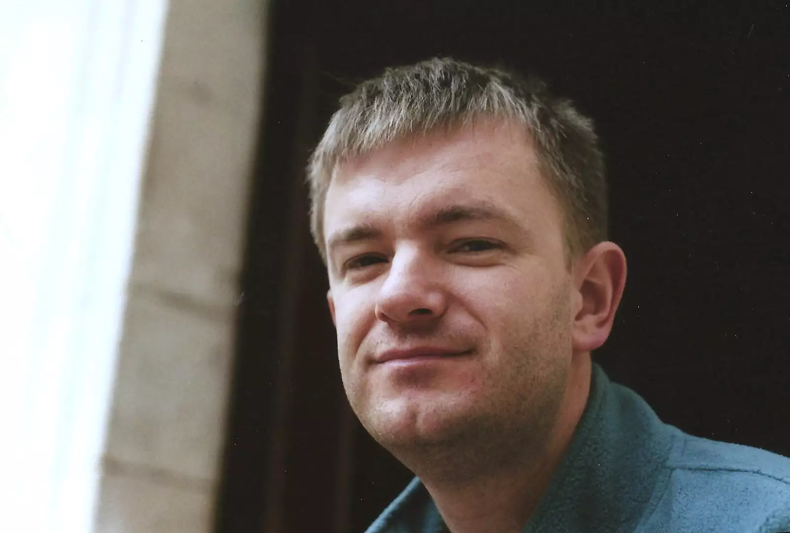 Nosher with a bit of three-day stubble going on, from A Short Holiday in Chivres, Burgundy, France - 21st July 2001