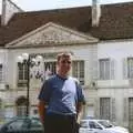 Nosher outside the town hall, A Short Holiday in Chivres, Burgundy, France - 21st July 2001