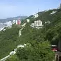 The rack-and-pinion train crawls up Victoria Peak, A Trip to Hong Kong, China - 11th August 2001